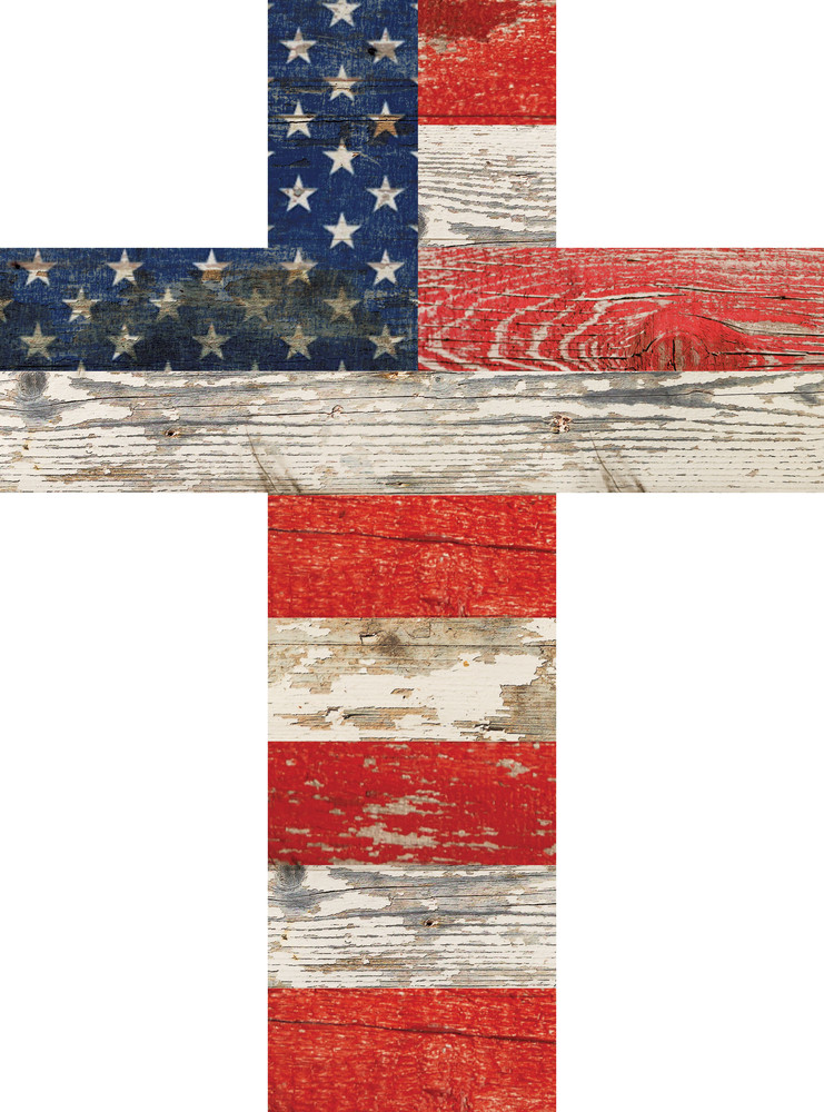 American Flag Cross